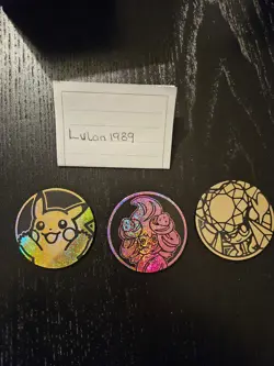 Pokemon TCG - Jumbo Coin Bundle: Pikachu, Vanille - New & Unused - Image 1