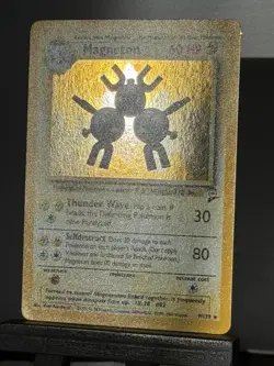Pokemon TCG Magneton 9/130 Base Set 2 Unlimited Holo Rare - Image 3