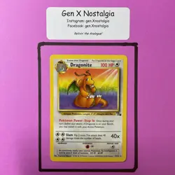 Pokemon TCG Dragonite 19/62 Fossil Set Unlimited Non-Holo Rare 1999 WOTC LP - Image 1