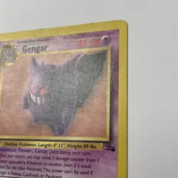 Gengar 20/62 - Pokemon Fossil Unlimited Rare Non Holo Vintage Wotc - Image 5
