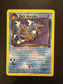 Dark Gyarados 25/82 Team Rocket Unlimited Rare Non Holo Pokemon - Image 1