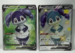 Shiny Indeedee V & V (Full Art) 192/202 114/122 Sword & Shield Pokemon TCG NM - Image 1