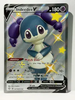 Shiny Indeedee V & V (Full Art) 192/202 114/122 Sword & Shield Pokemon TCG NM - Image 2
