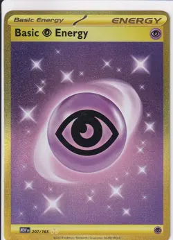 Pokemon Psychic Energy 207/165 MEW EN-151 Gold Hyper Rare Holo NM/M - Image 1