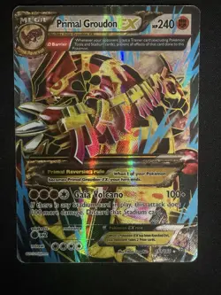 Pokemon TCG Primal Groudon EX Full Art HP-DMG & Primal Kyogre EX MP-HP - Image 3