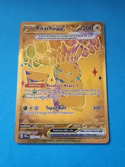 Pokemon Pikachu ex 179/131 Sv: Prismatic Evolutions Holo Hyper Rare Lightning - Image 1