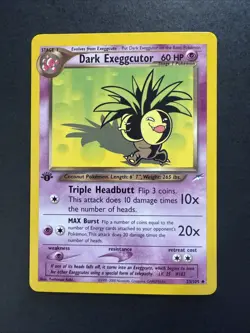 Dark Exeggcutor 1st Edition 33/105 Neo Destiny Non-Holo Pokemon - Image 1