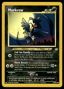 Pokemon TCG Neo Genesis #024/111 Murkrow LP - Image 1