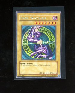 2002 Yugioh DDS-002 Dark Duel Stories Promo Dark Magician Prismatic Secret Rare - Image 1