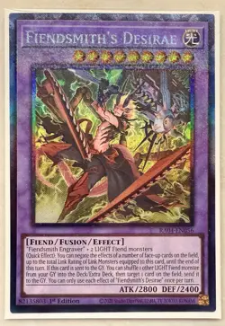 Fiendsmith's Desirae 1st Edition Prismatic Collector's Rare RA04-EN056 Yu-Gi-Oh! - Image 1