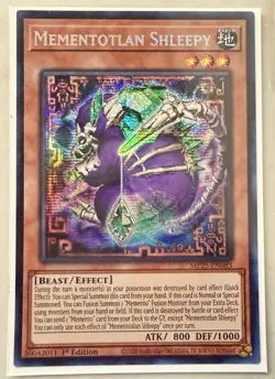 Yugioh Mementotlan Shleepy MP25-EN083 1st Edition Prismatic Secret Rare NM - Image 1