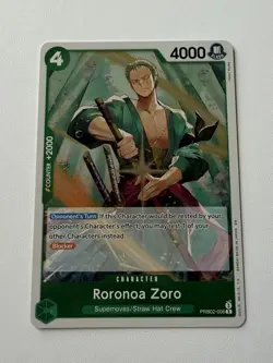 One Piece CCG Roronoa Zoro PRB02-006 R - Near Mint! English - Image 1