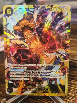 Monkey.D.Luffy OP10-118 SEC Foil Royal Blood One Piece Ccg Bandai English - Image 1