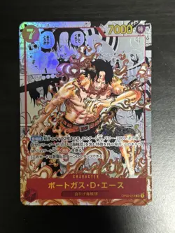 Portgas D Ace OP02-013 SR Comic Parallel Manga Alt Art ONE PIECE Japanese - Image 1