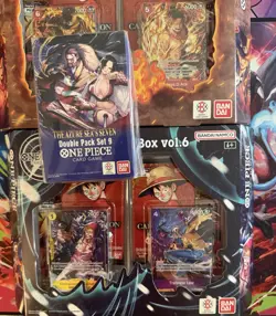 One Piece TCG Lot Illustration Box 5 & 6 Plus OP-14 Double Pack And 3 Sleeves - Image 2