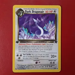 Dark Dragonair 33/82 Team Rocket Regular FIRST EDITION Pokemon Card LP - Image 1