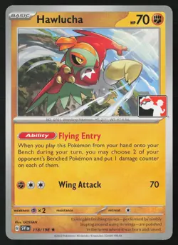 Pokemon Hawlucha 118/198 Prize Pack Series Cards Non-Holo Pack Fresh - NM - Image 1