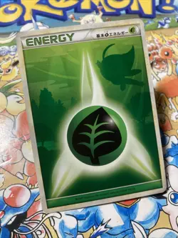 Grass Energy Celebi Japanese HeartGold SoulSilver Ultra Rare Pokemon Card - Image 2