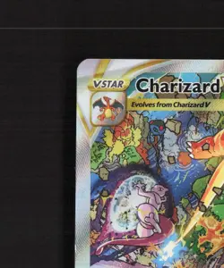 Charizard VSTAR SWSH262 OFFCENTER Full Art Black Star Promo Holo Pokemon Card NM - Image 3