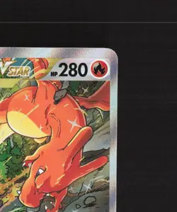 Charizard VSTAR SWSH262 OFFCENTER Full Art Black Star Promo Holo Pokemon Card NM - Image 4