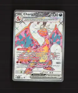 Charizard ex SVP056 SV Full Art Black Star Promo Holo Pokemon Card NM - Image 1