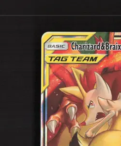 Charizard & Braixen GX 22/236 Cosmic Eclipse Ultra Rare Holo Pokemon Card NM - Image 3