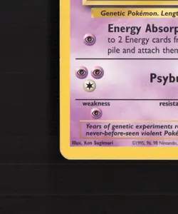 Mewtwo 3 WOTC Promos Black Star Promo Pokemon Card LP - Image 5
