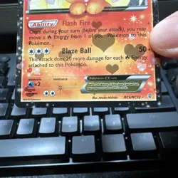 Pokemon TCG Flareon EX Holo Rare Card RC6/RC32 Generations Radiant Collection NM - Image 3