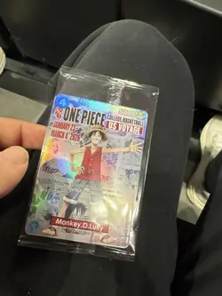 One Piece Monkey D. Luffy US Voyage College Basketball Card SEALED - New Rutgers - Image 1