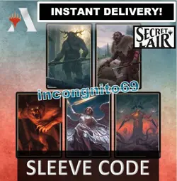 MAGIC MTGA MTG ARENA CODE CARD SECRET LAIR MEGA DROP SLEEVES JUNE AUGUST 2022 - Image 3