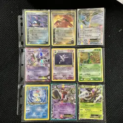 Old Pokemon Cards Mix VINTAGE Rare Collection binder Pages Holo WOTC Mixed TCG - Image 2