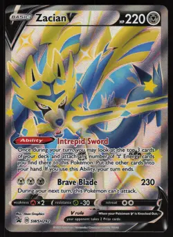 Zacian V (Shiny) SWSH292 SWSH: Sword & Shield Promo Cards Holo NM - Image 1