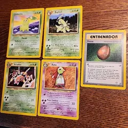 Small (SPANISH) Neo Genesis lot Vintage WOTC Pokemon TCG LP - NM 11 Cards - Image 4