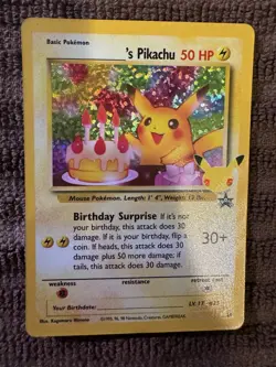 Pokemon Card ______'s Pikachu Wotc Promo 24/53 Holo Promo 50 HP 1995 - Image 1