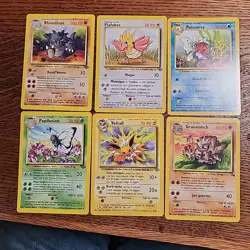 Bulk (FRENCH) Vintage WOTC Pokemon TCG 27 card lot LP-NM - Image 3