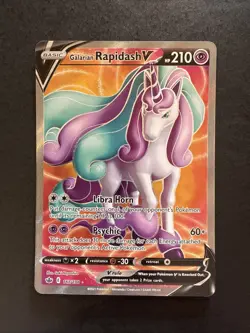 Galarian Rapidash v Chilling Reign Card 167/198 Full Art Holo Rare Pokemon - Image 1