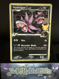 Pokemon Card Hydreigon C SWSH138 Black Star Promo Celebrations Holo Rare NM - Image 1