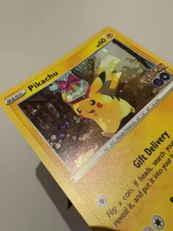 Pokemon Card Pikachu SWSH234 SWSH Black Star Promo Pokemon Go Near Mint - Image 3