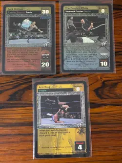 WWE Raw Deal Card Lot The Rock | Rock Bottom + People’s Elbow - Image 1