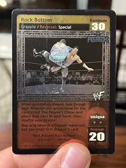 WWE Raw Deal Card Lot The Rock | Rock Bottom + People’s Elbow - Image 2