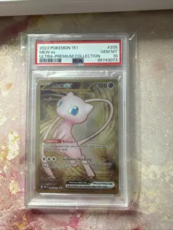 Pokemon Mew ex Full Art 151 UPC Gold Metal Promo Card 205/165 - PSA 10 - Image 1