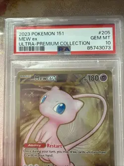 Pokemon Mew ex Full Art 151 UPC Gold Metal Promo Card 205/165 - PSA 10 - Image 2