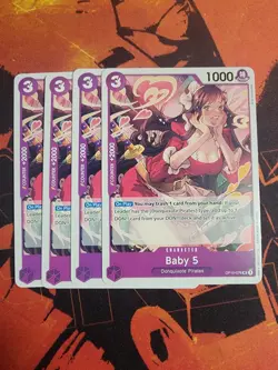 4X One Piece Card Game Baby 5 OP10-076 Uncommon English NM - Image 1
