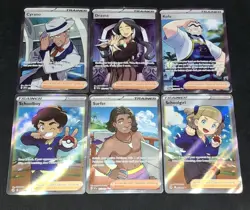 Full Art Trainer Supporter 6 Pokemon TCG Cards Fusion Strike + Surging Sparks NM - Image 2