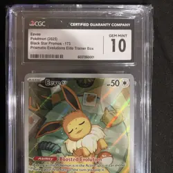 Eevee 173 Sv: Scarlet & Violet Promo Cards Holo Cgc Gem Mint 10 - Image 3
