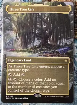 Three Tree City (Borderless), Bloomburrow, Regular, #338, MTG, MINT - Image 1