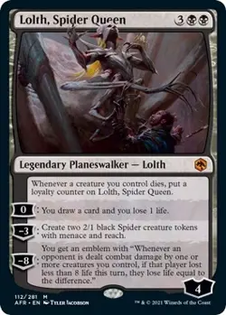 MTG Lolth, Spider Queen - 112 / English / Near Mint - Image 1