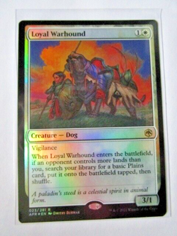 MTG Loyal Warhound 023/281 Afr Rare Holo Near Mint Pack Fresh!! - Image 1