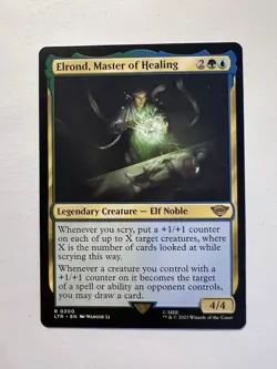 Elrond, Master of Healing - MTG The Lord of the Rings: Tales of Middle-earth- NM - Image 1