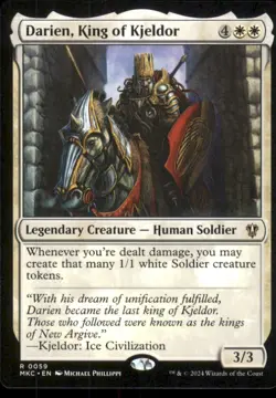 MTG - Darien, King of Kjeldor Commander: Murders at Karlov Manor #59 Rare NM - Image 1